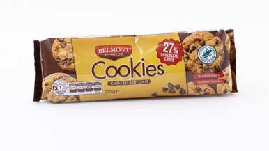 Belmont Cookies Chocolate Chip 27%