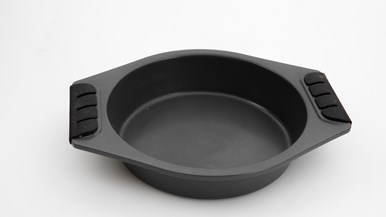 Benzer Bake Off Non-Stick Round Cake Pan with Silicone handle grip