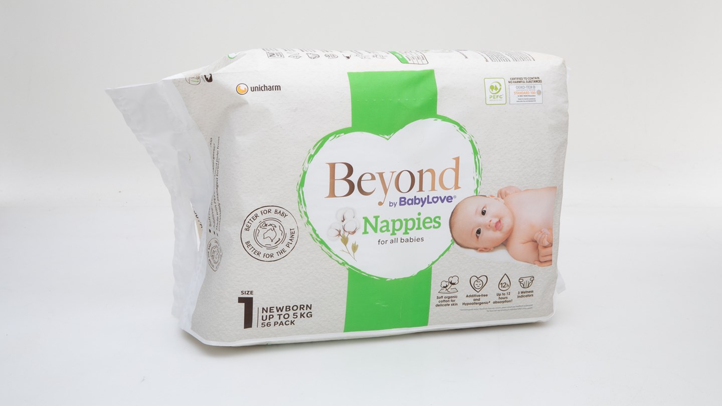 Beyond by Babylove Size 1 Newborn Nappies Review Disposable nappy CHOICE