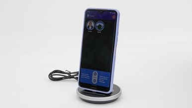 Big Purple Phone Family and Friends with Tabletop fast charger