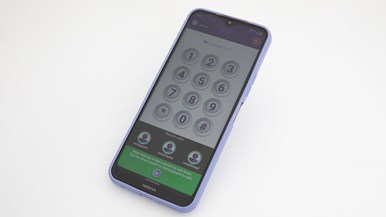 Big Purple Phone Family and Friends with Tabletop fast charger