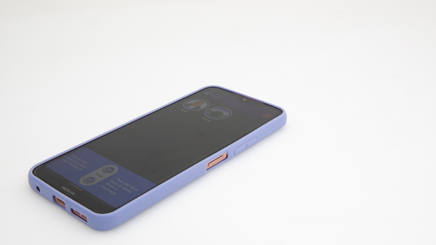 Big Purple Phone Family and Friends with Tabletop fast charger