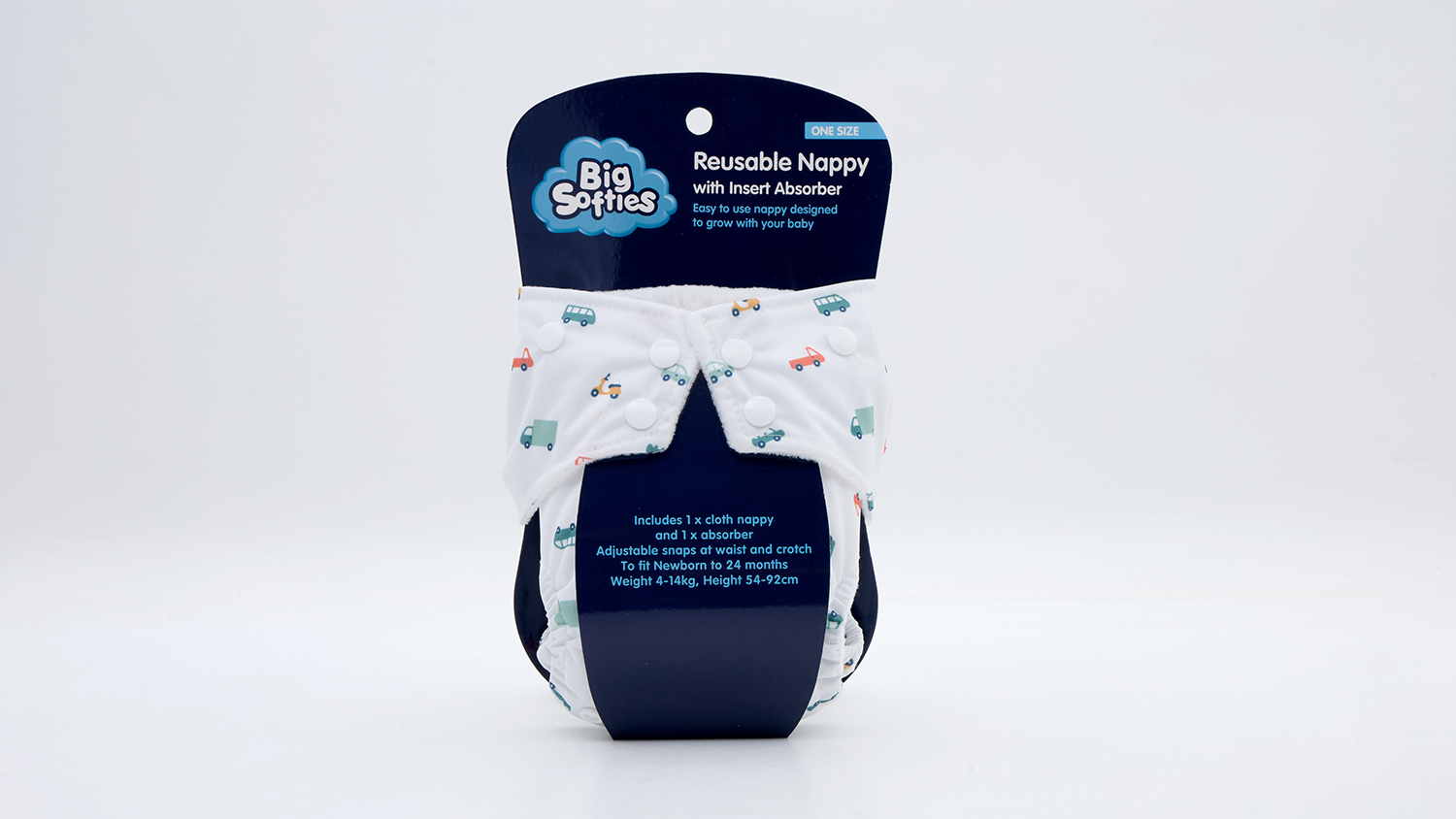 Big Softies Reusable Nappy with Insert Absorber