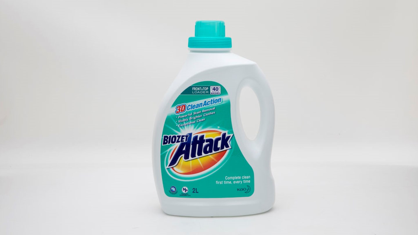 Biozet Attack 3DCleanAction Front Review Laundry detergent CHOICE
