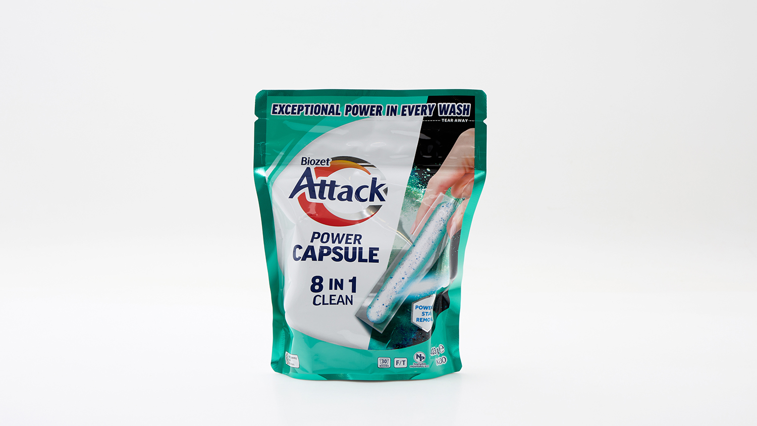 Image of Biozet Attack Power Capsule 8 in 1 Clean Front Loader