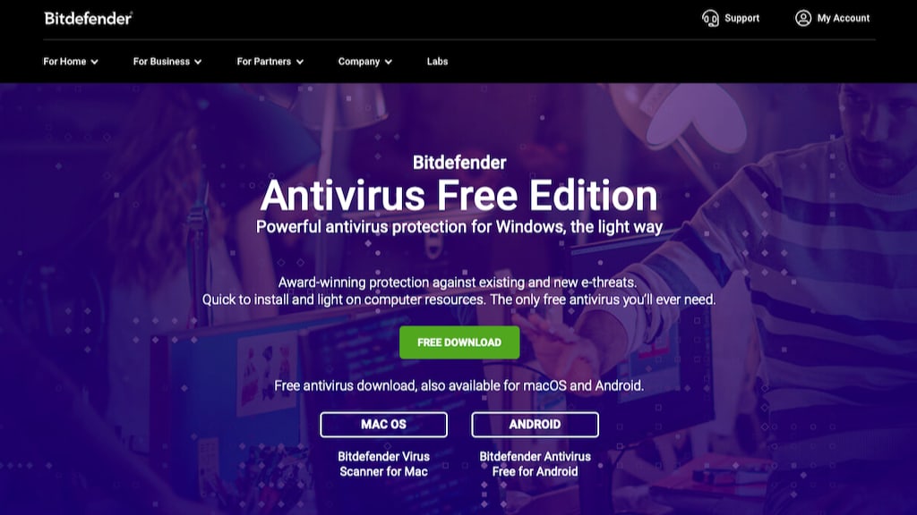 bitdefender antivirus free edition link rollover