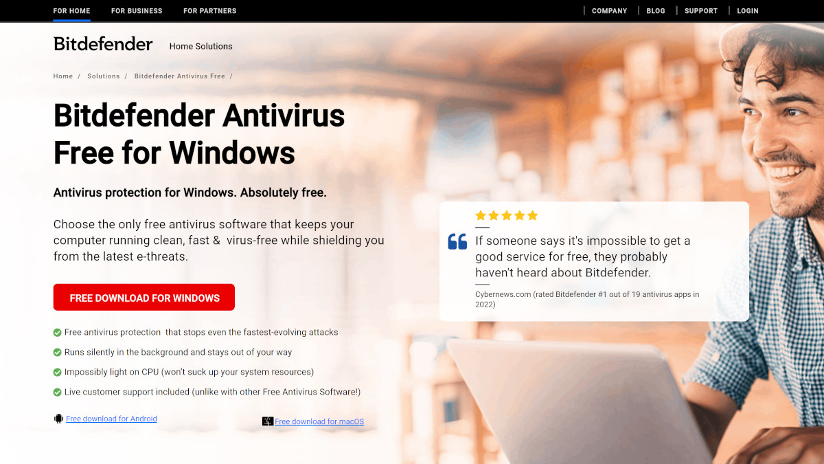 Bitdefender Antivirus Free for Windows carousel image