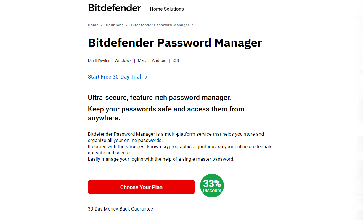 Bitdefender Password Manager Individual carousel image