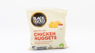 Black & Gold Chicken Nuggets