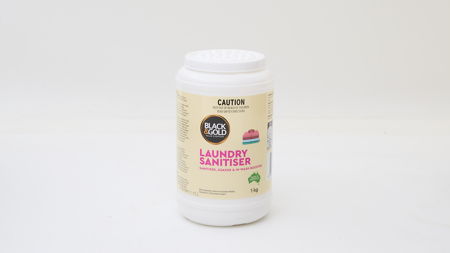 Black & Gold Laundry Sanitiser Sanitiser Soaker and In-Wash Booster