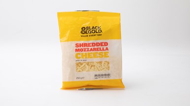 Black & Gold Shredded Mozzarella Cheese