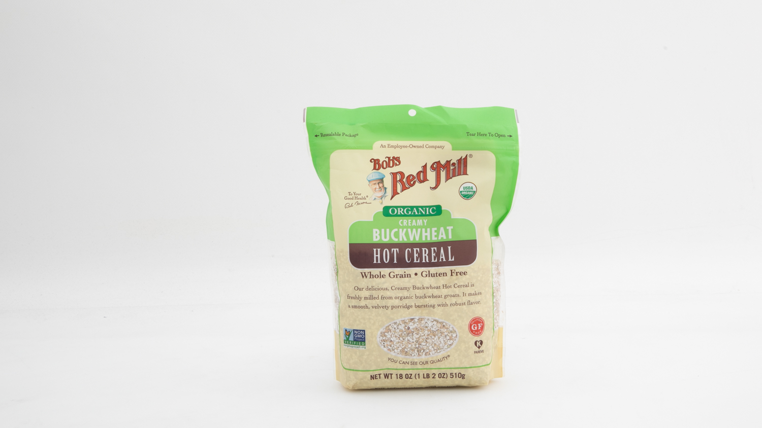 Bob's Redmill Organic Creamy Buckwheat Hot Cereal Whole Grain Gluten Free Review Breakfast