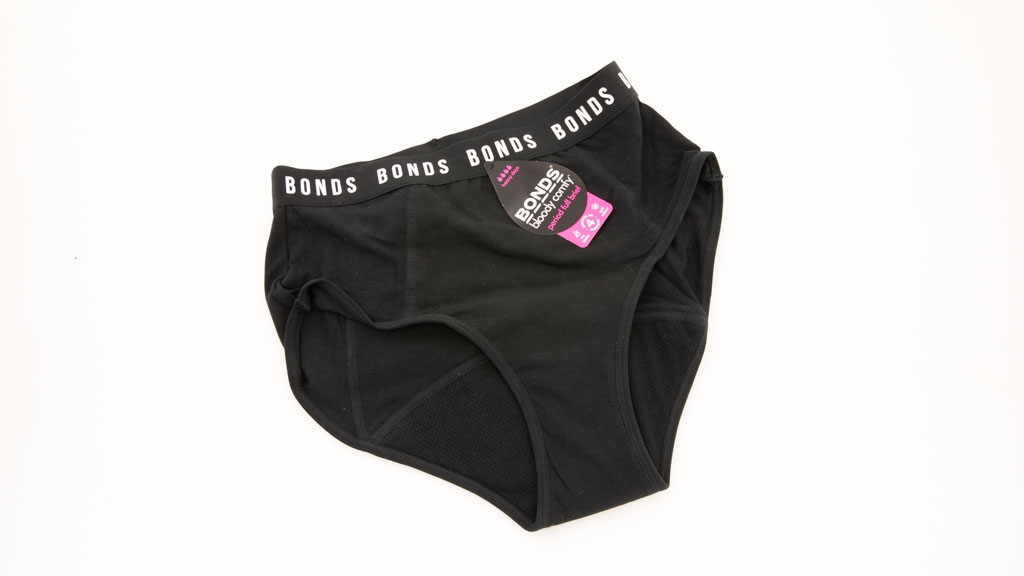Bonds Womens Bloody Comfy Period Bikini Moderate Underwear Black  Cotton/Elastane - Black