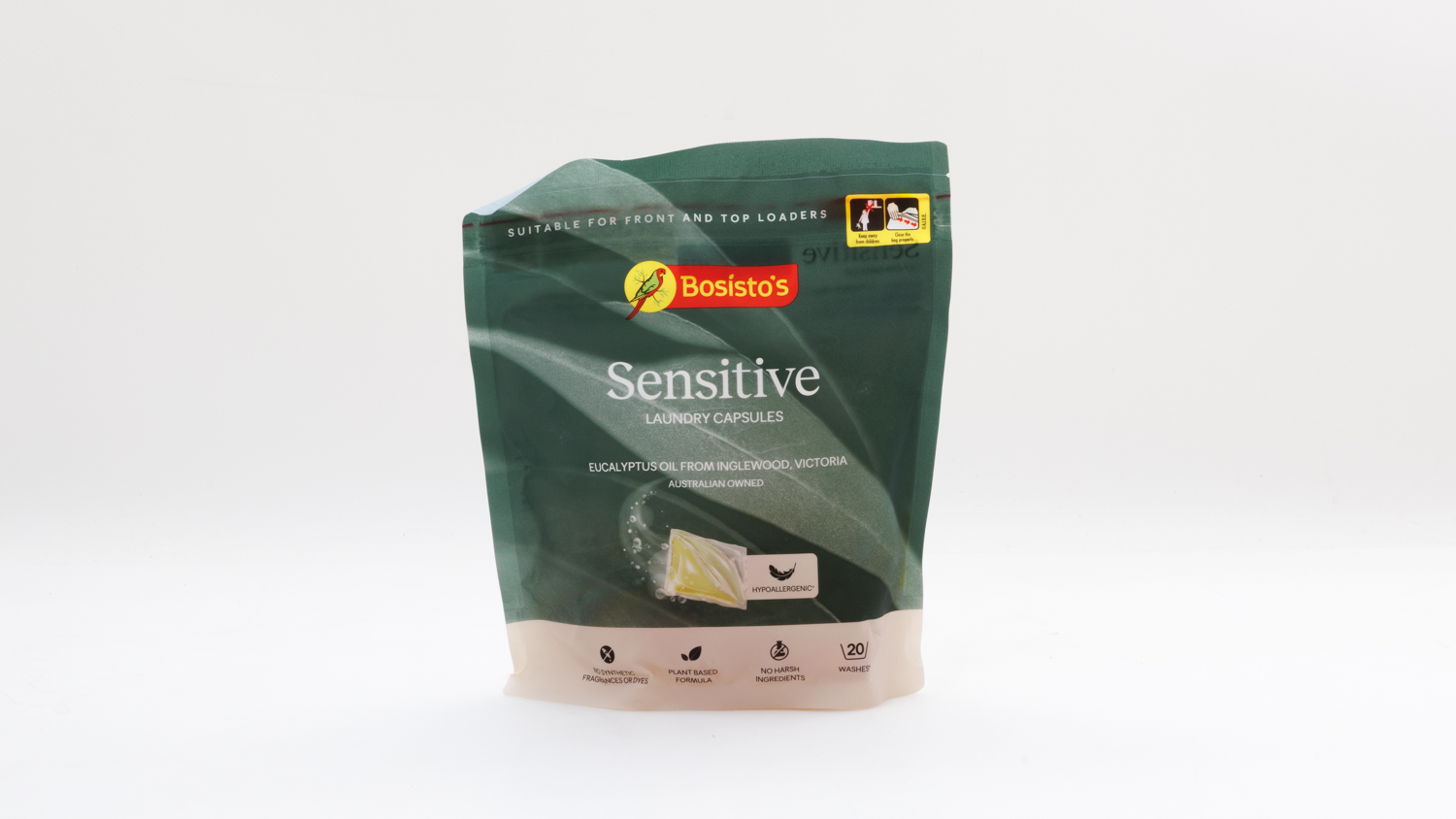 Bosisto's Sensitive Laundry Capsules Top Loader
