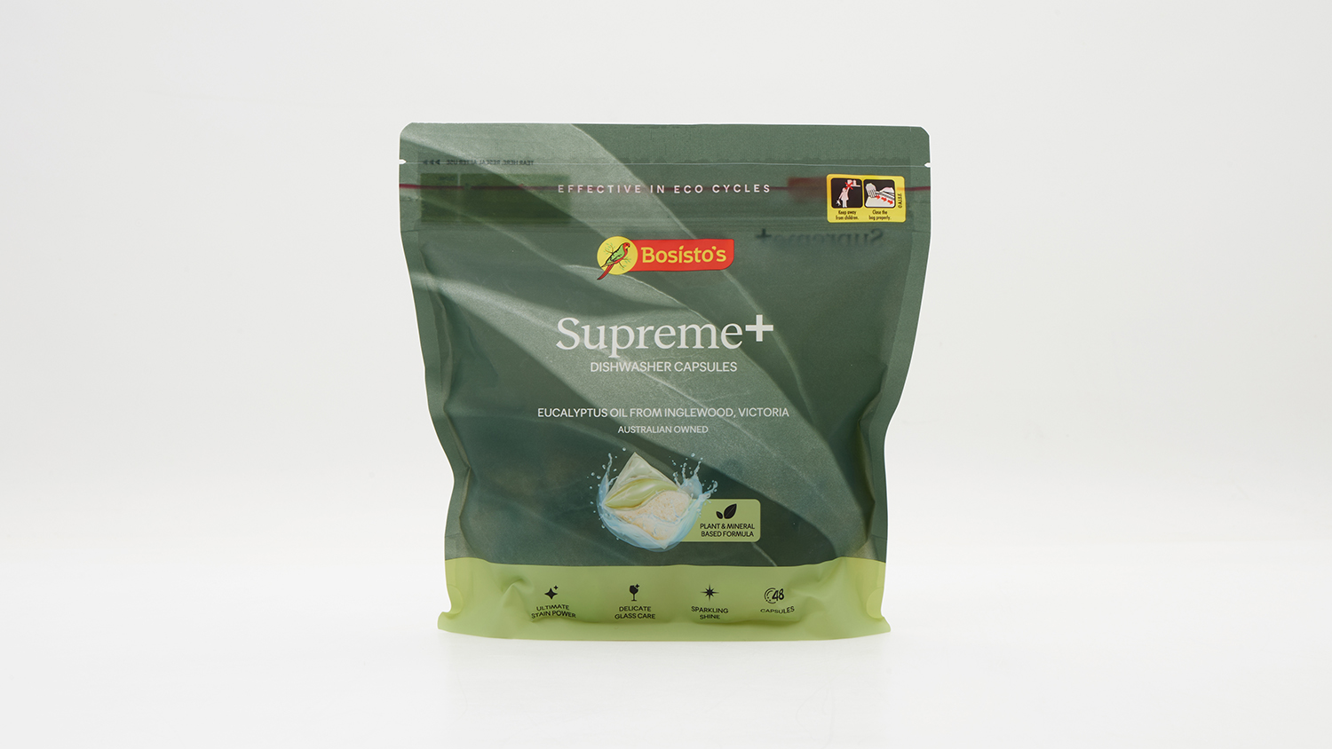 Bosisto's Supreme Plus Dishwasher Capsules Eucalyptus Oil