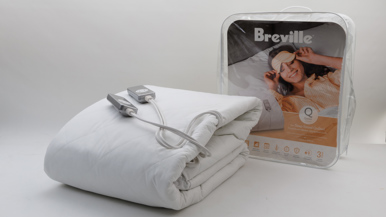 Breville the Sleep Sound Quilted Fitted Electric Blanket with Quilted Cover LEB539WHT