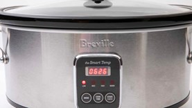 Breville The Smart Temp 6L Slow Cooker In Stainless Steel BSC420SS