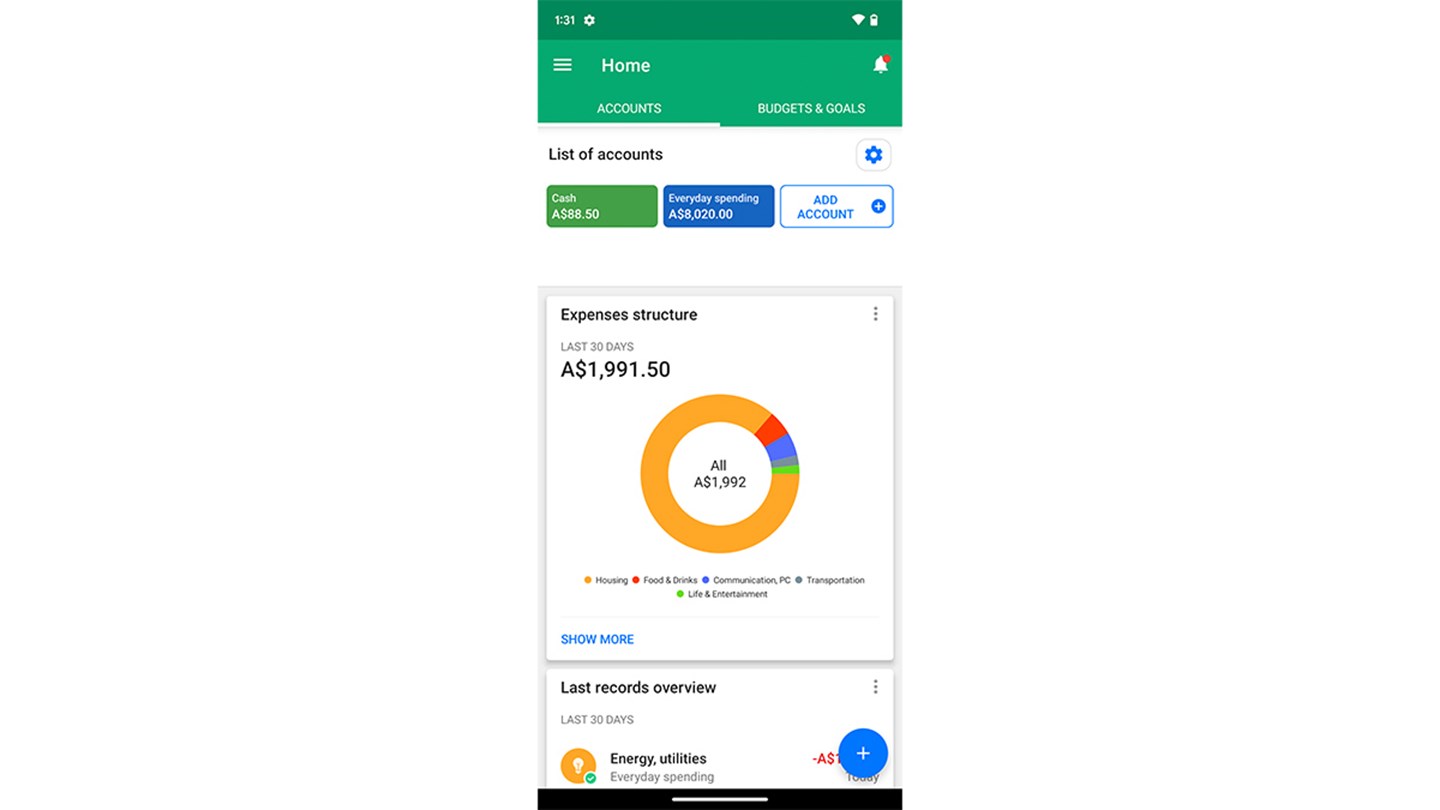 BudgetBakers Wallet Budget, Money Manager Review Budgeting app CHOICE