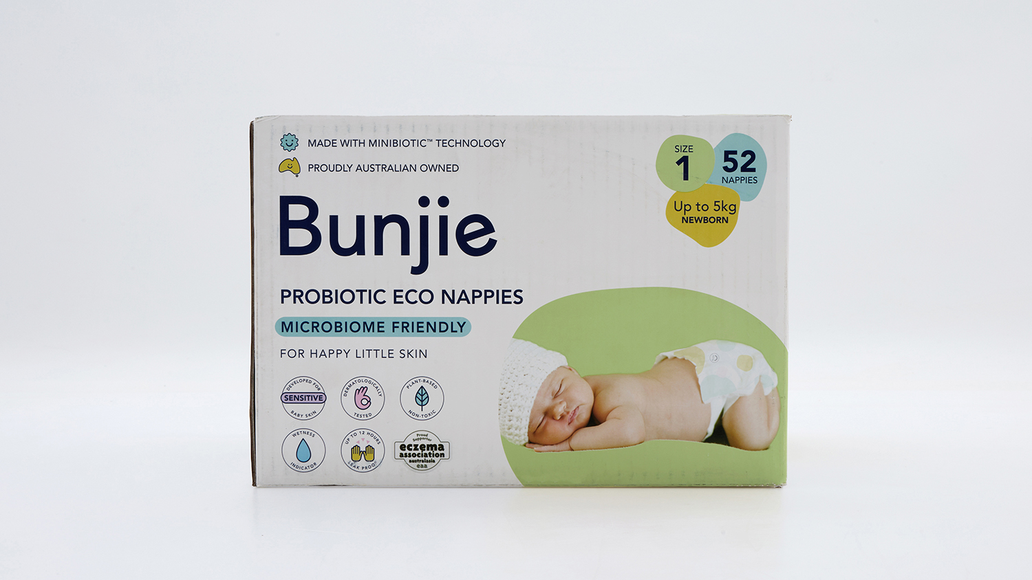 Bunjie Probiotic Eco Nappies Size 1