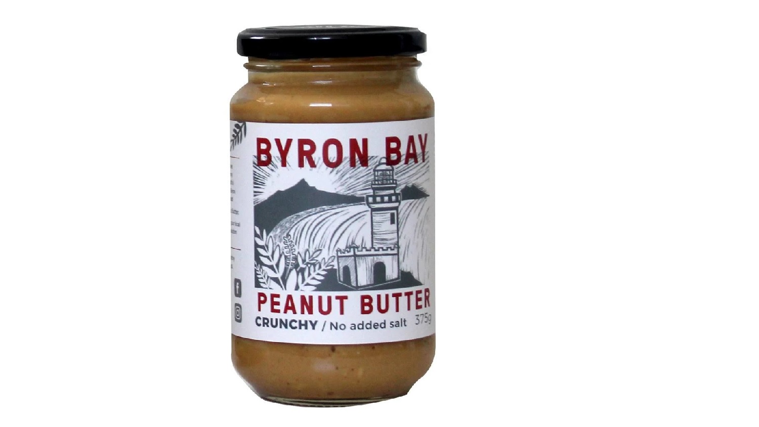Byron Bay Peanut Butter Co Crunchy, No Added Salt carousel image