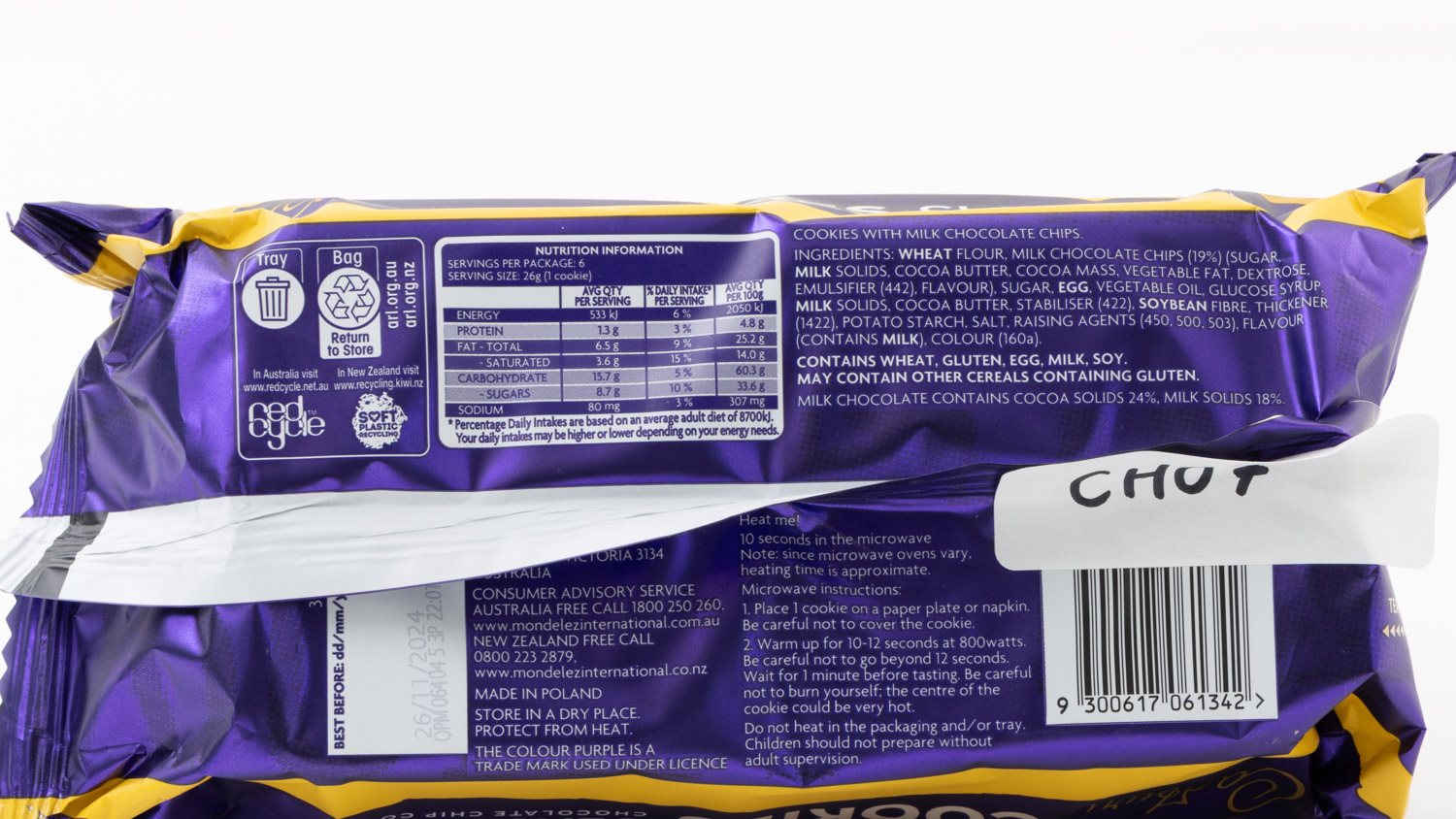 Cadbury Classic Chocolate Chip Cookies
