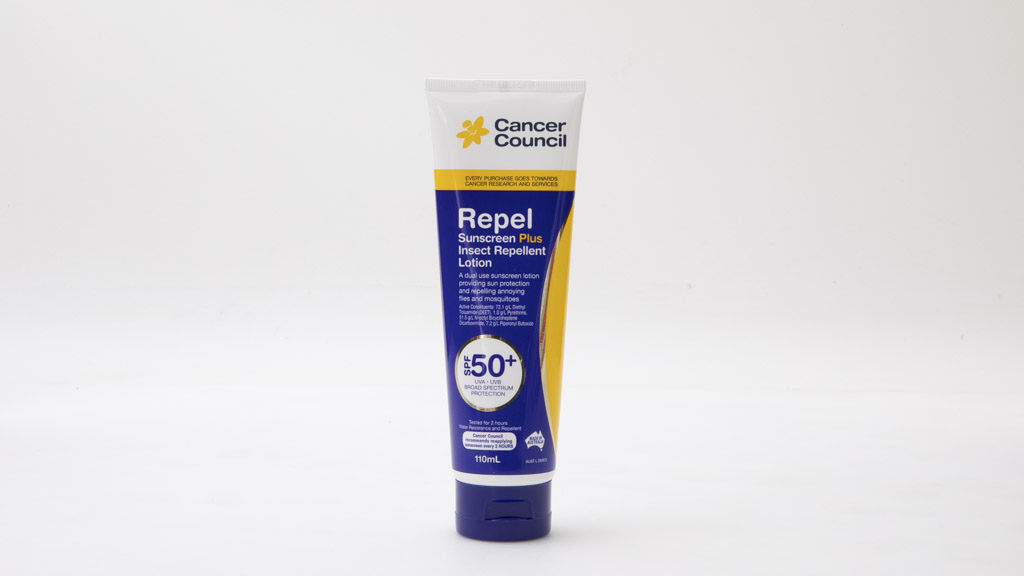 Cancer Council Repel Sunscreen Plus Insect Repellent 50SPF Lotion carousel image