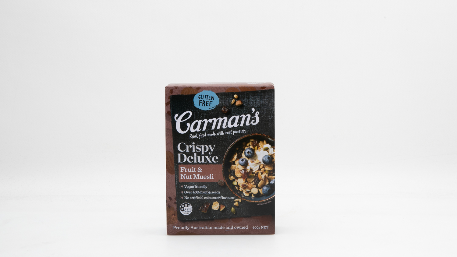 Carman's Crispy Deluxe Fruit & Nut Muesli (Roasted Nut, Date & Cinnamon Muesli)