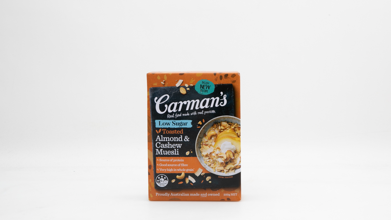 Carman's Low Sugar Toasted Almond & Cashew Muesli Review Breakfast
