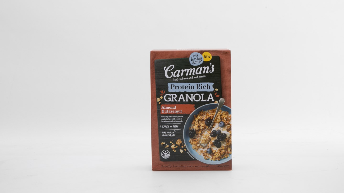 Carman's Low Sugar Raspberry & Coconut Granola Review Breakfast