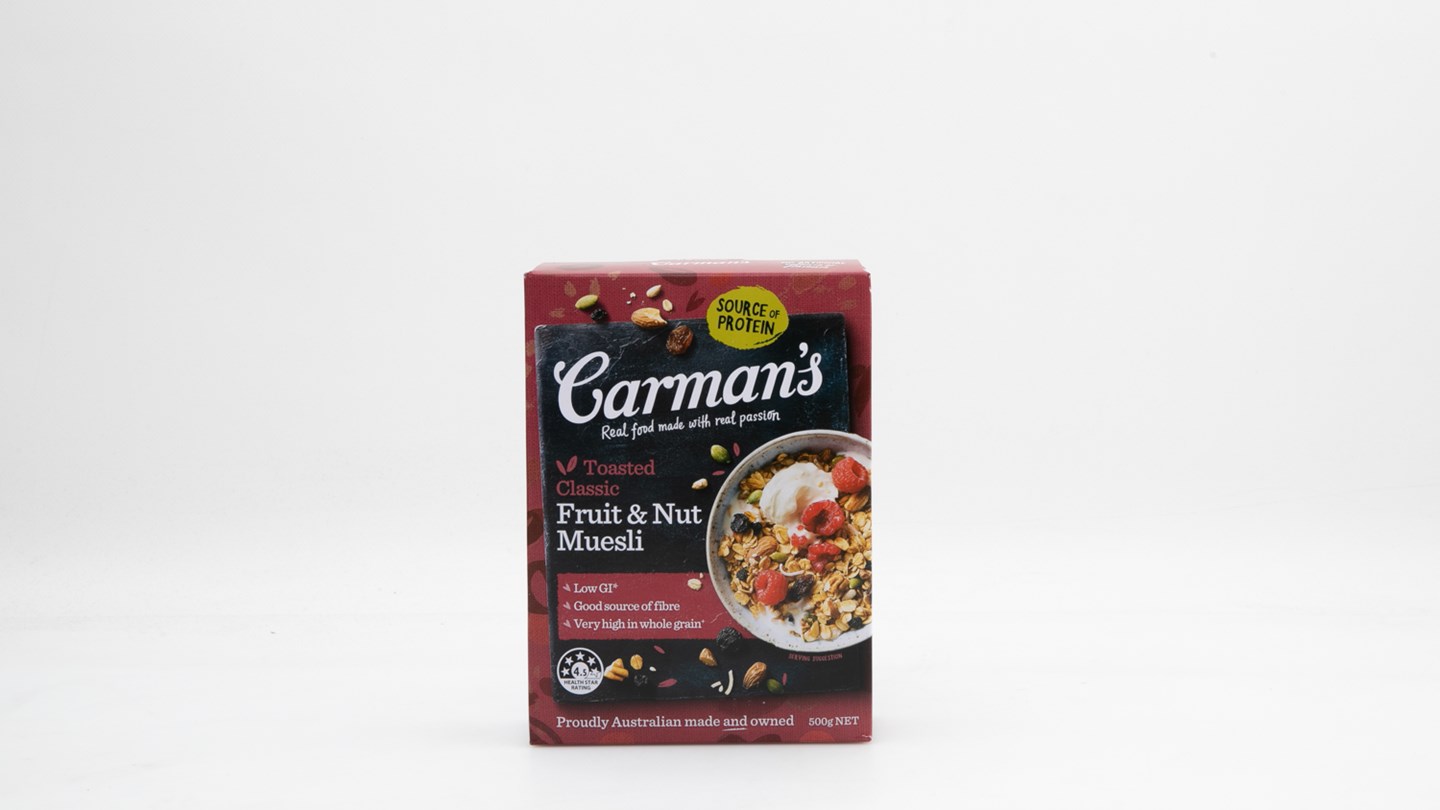 Carman's Toasted Classic Fruit & Nut Muesli Review | Breakfast cereals ...