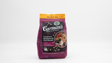 Carman's Toasted Super Berry Cranberry, Blueberry & Goji Muesli