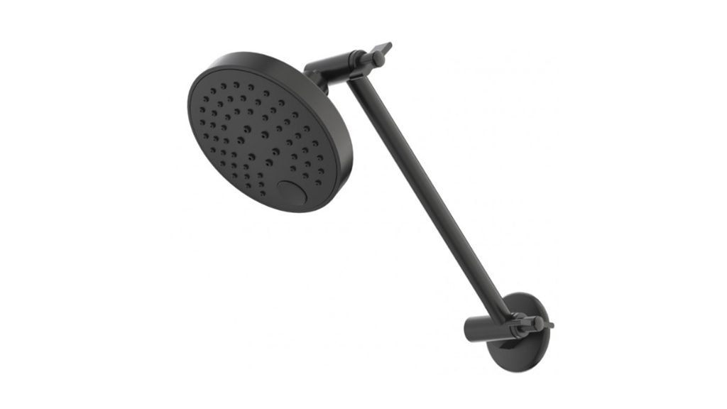 Caroma Adjustable Shower and Arm Black 90304BL3A