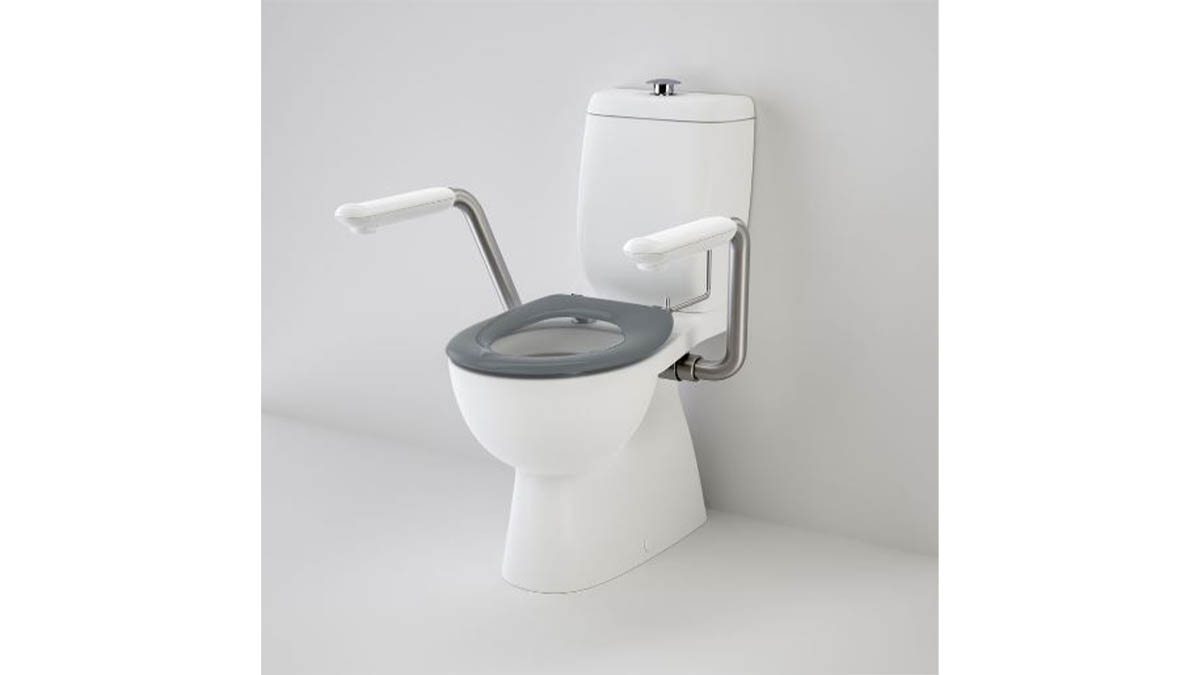 Caroma Caravelle Toilet Suite With Armrest Support
