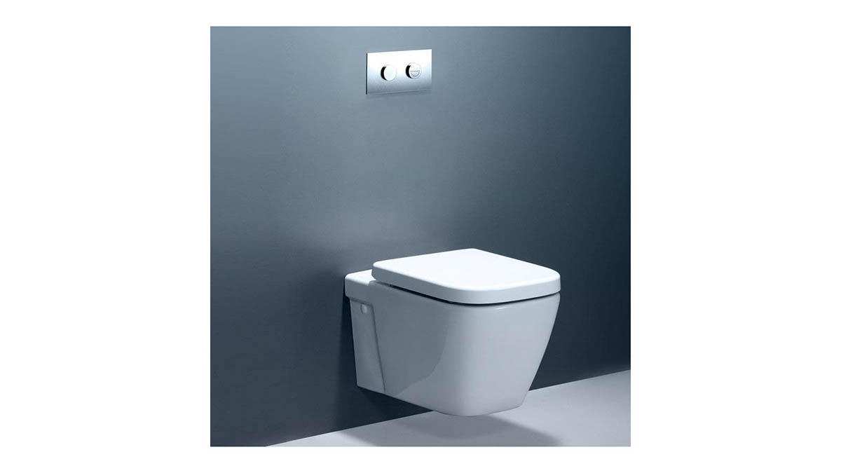 Caroma Cube Invisi II Inwall Wall Hung Toilet Suite White