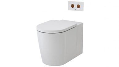 Caroma Elvire Cleanflush Invisi II Wall Faced Toilet Suite