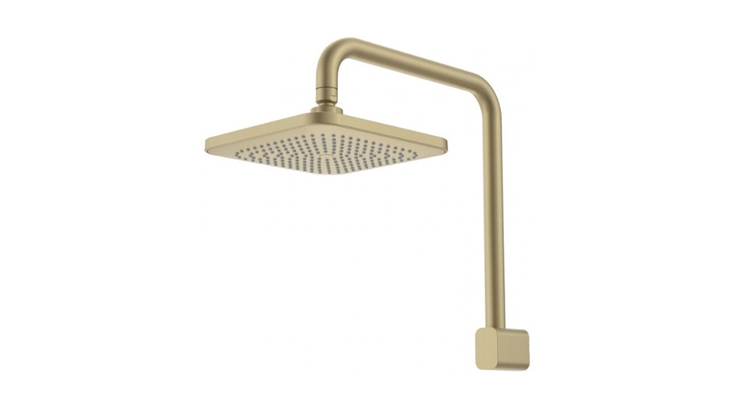 Caroma Fixed Overhead Shower Brushed Brass 90391BB4E