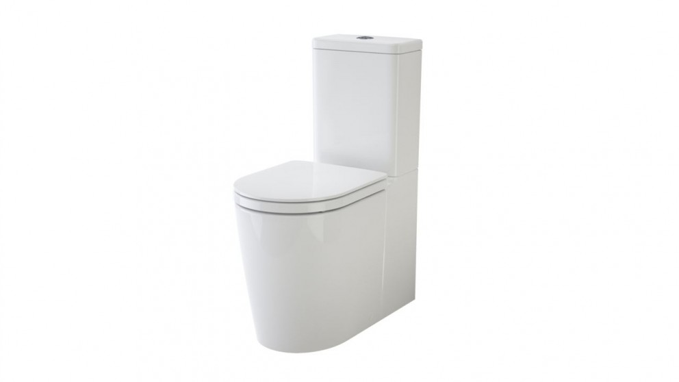 Caroma Liano Clean Flush Easy Height Wall Faced Toilet Suite with Double Flap Seat carousel image