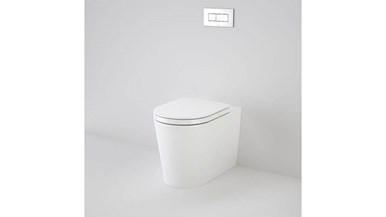 Caroma Liano Wall Faced Invisi II Back Inlet Toilet Suite White