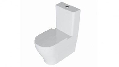 Caroma Luna Cleanflush Wall Faced Toilet Suite - Back Entry