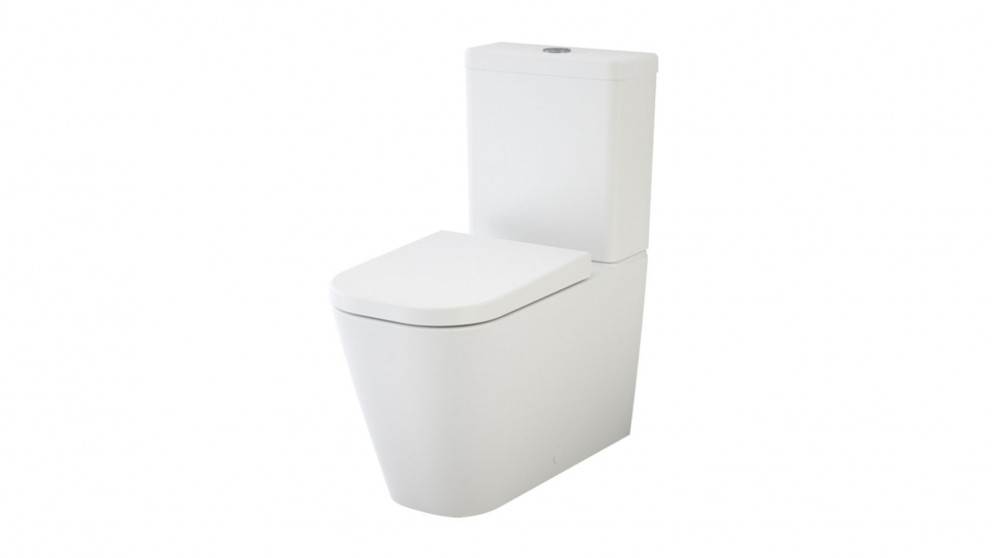 Caroma Luna Square Cleanflush Back to Wall Toilet Suite Back/Rear Inlet Review Toilet