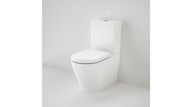 Caroma Luna Wall Faced Close Coupled Back Entry Toilet Suite Soft Close Seat White