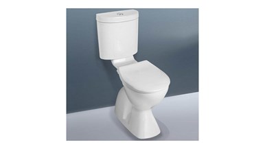 Caroma Profile 4 Easy Height Connector S Trap Bottom Inlet Toilet Suite Trident Standard Seat White