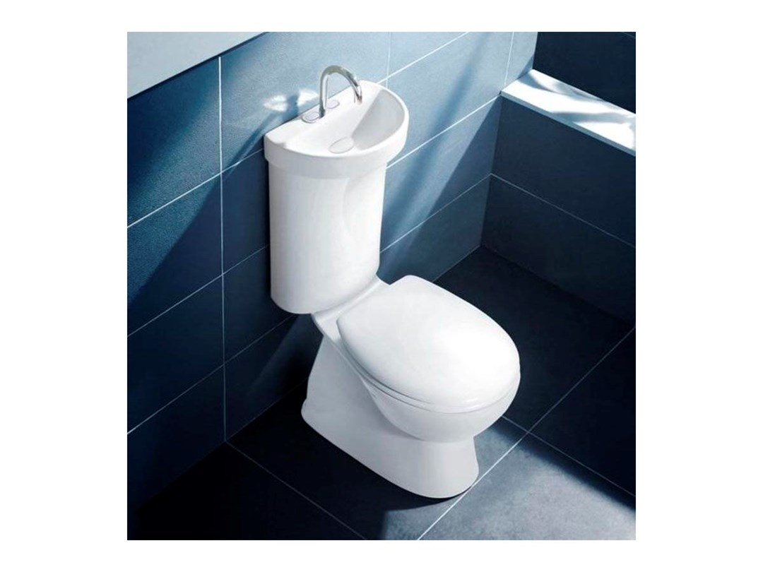 Caroma Profile 5 Deluxe P Trap Bottom Inlet Toilet Suite with Hand