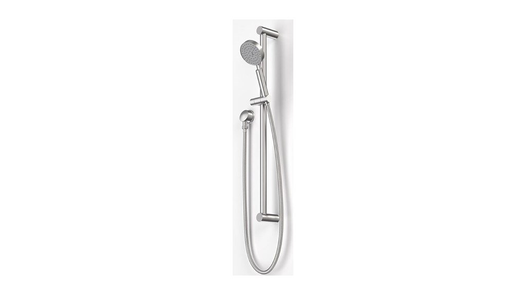 Caroma Titan 1 Function Rail Shower with Round Hand Piece Stainless Steel 99023SS3A carousel image