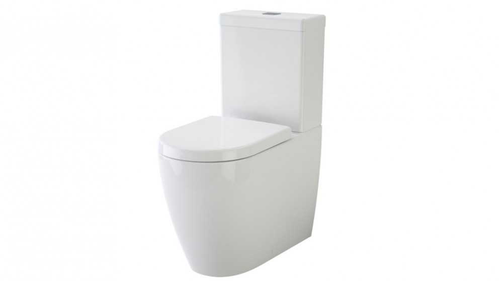 Caroma Urbane Cleanflush Bottom Inlet Wall-Faced Toilet Suite with Arc Soft Close Seat