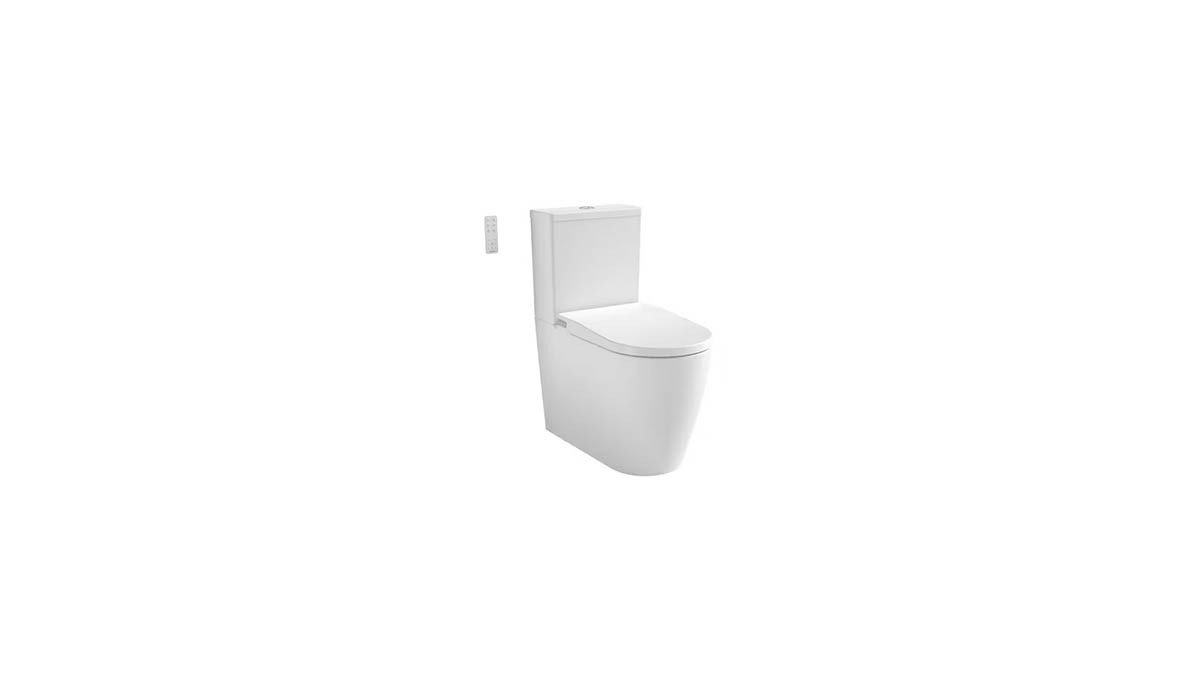 Caroma Urbane II Cleanflush Back-to-Wall Intelligent Toilet Suite with Germgard Back Entry