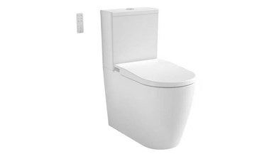 Caroma Urbane II Cleanflush Back-to-Wall Intelligent Toilet Suite with Germgard Bottom Inlet