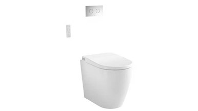 Caroma Urbane II Cleanflush Invisi Wall-Faced Intelligent Toilet Suite with Germgard