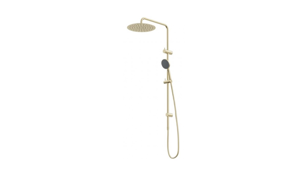 Caroma Urbane II Rail Shower with 300mm Overhead Brushed Brass 99630BB3A carousel image