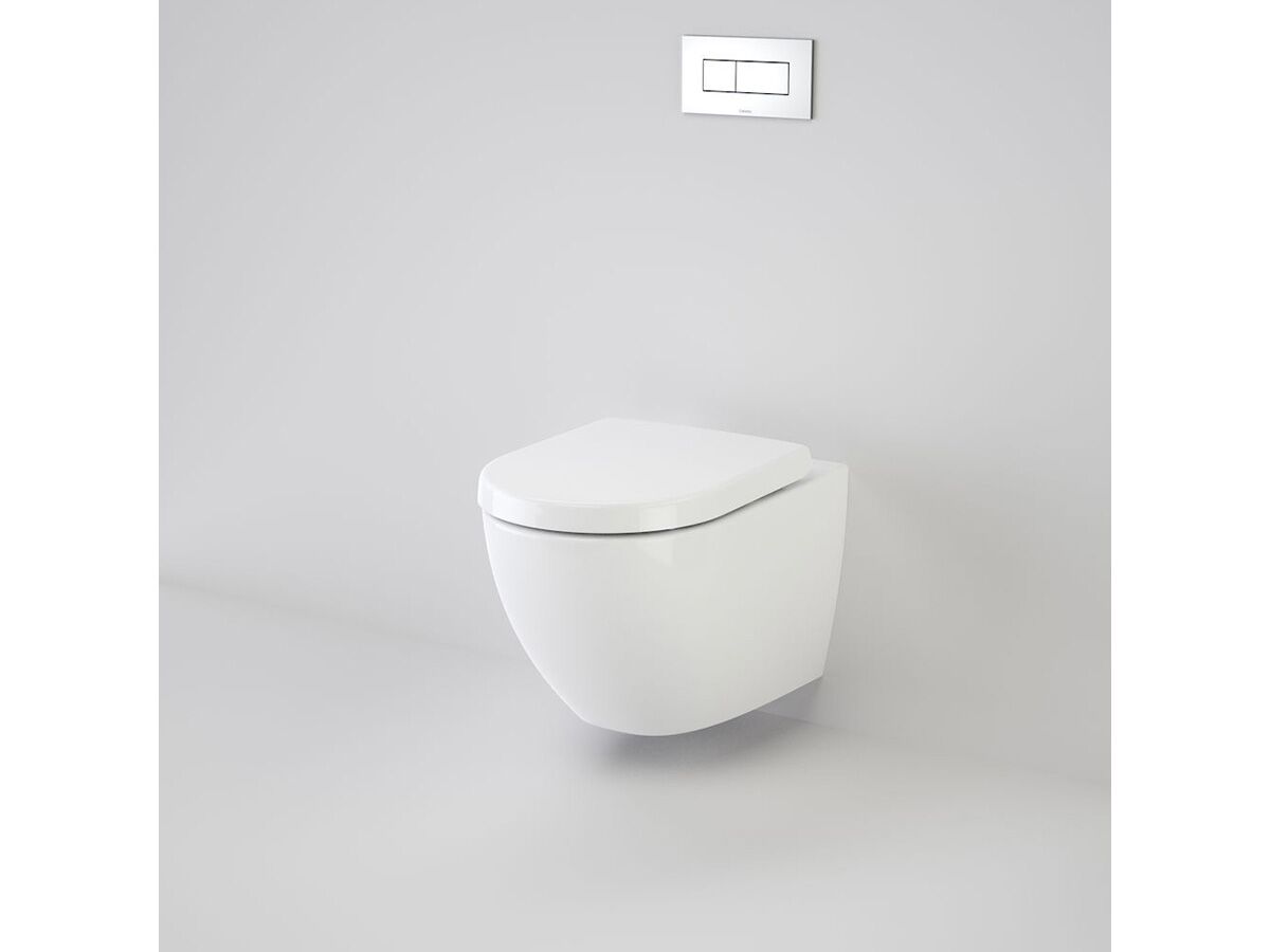 Caroma Urbane Invisi Wall Hung Toilet Suite with Arc Soft Close Seat White carousel image